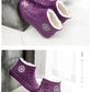 Purple Plush Rain Boots - Cozy, Waterproof & Stylish for Rainy Days