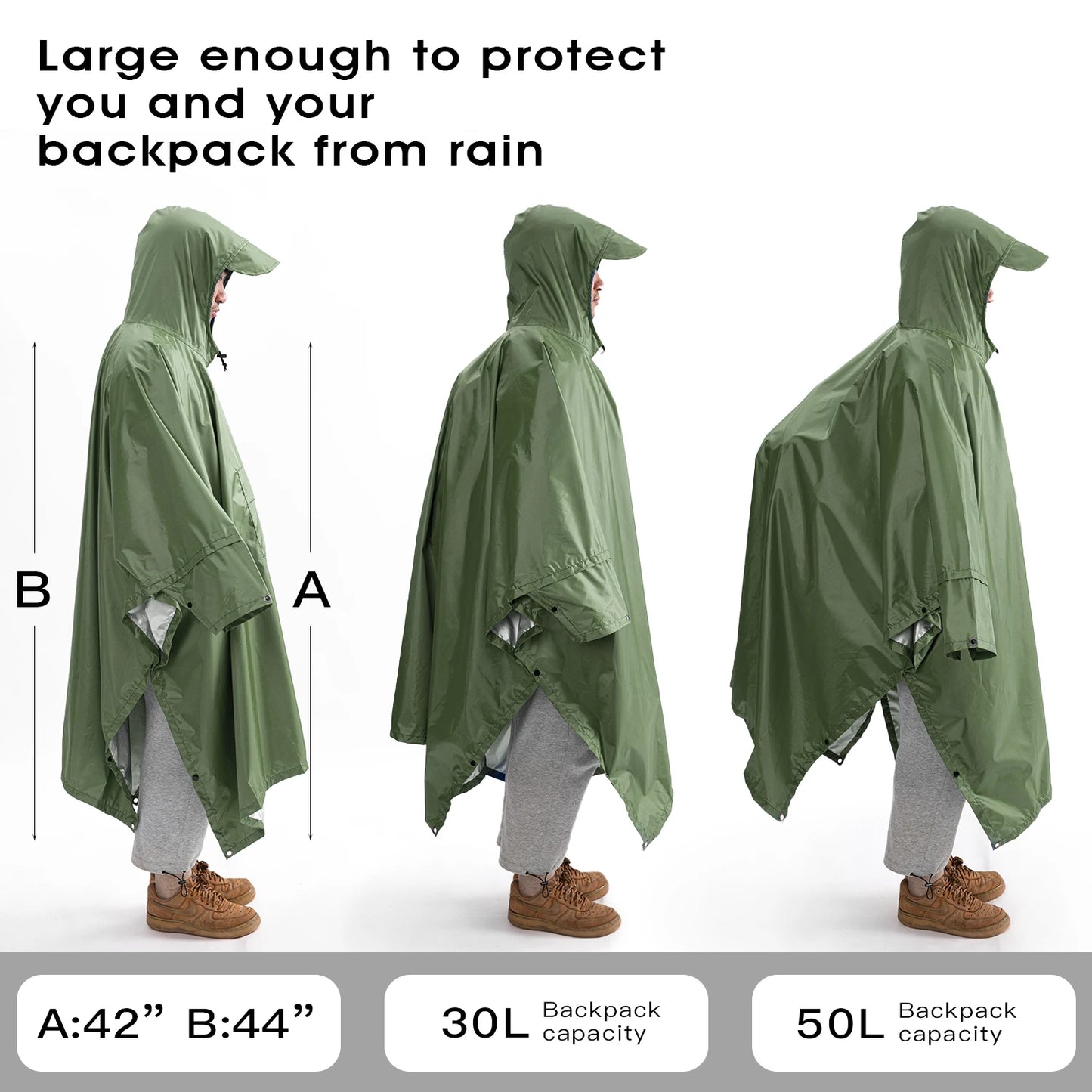 All-Terrain Military Rain Poncho