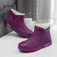 Purple Plush Rain Boots - Cozy, Waterproof & Stylish for Rainy Days