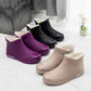 Purple Plush Rain Boots - Cozy, Waterproof & Stylish for Rainy Days